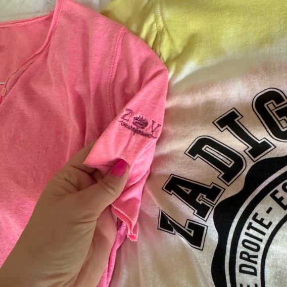 2 Zadig & Voltaire t-shirts size medium - Picture 6 of 7